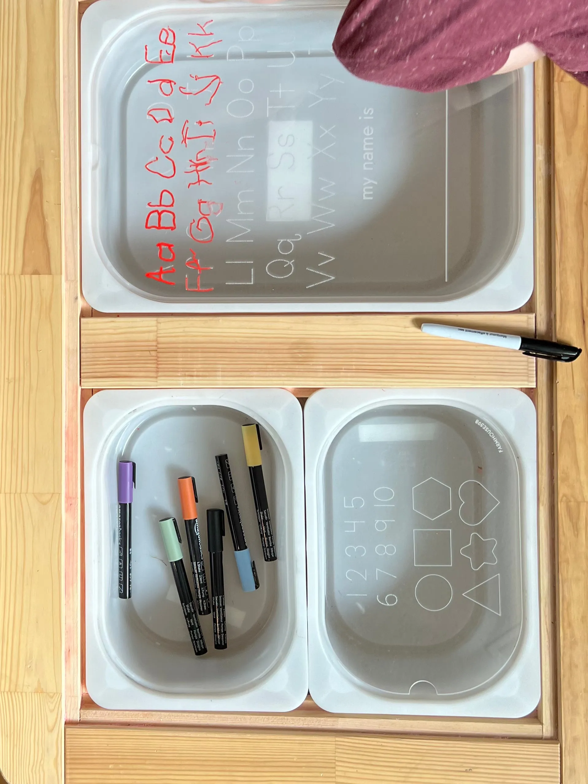 ABC 123 Dry Erase Board Lid