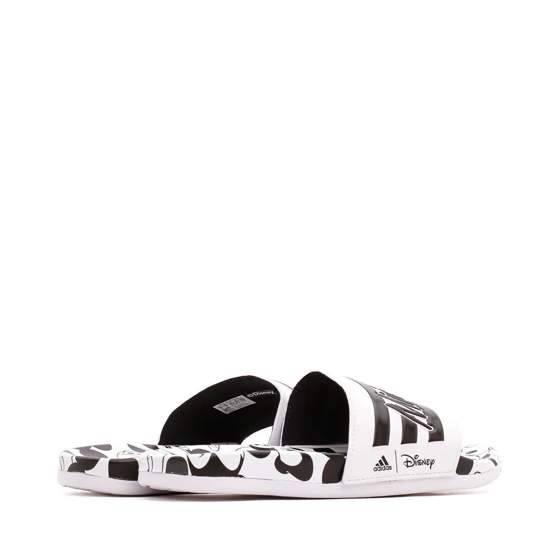 Adidas Men X Disney Mickey Mouse Adilette Comfort Slides Black White GW1057