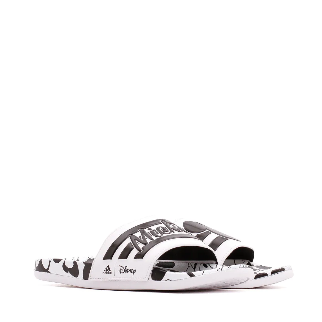 Adidas Men X Disney Mickey Mouse Adilette Comfort Slides Black White GW1057