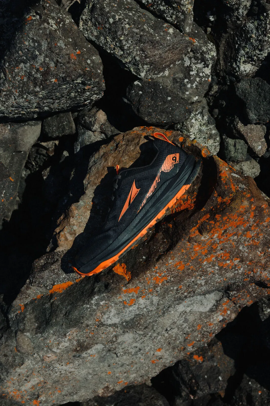 Altra Lone Peak 9  (Mens) - Black/Orange