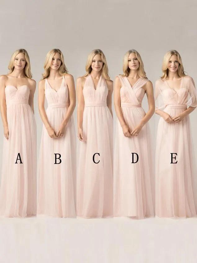 Anneprom A-line Bridesmaid Dresses Chiffon Sweetheart Long Bridesmaid Dresses APB0108