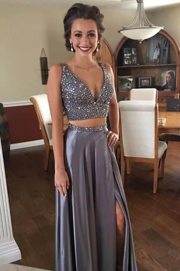 Anneprom Strapless Red A-Line Taffeta Long Prom Dresses With Beaded APP0266