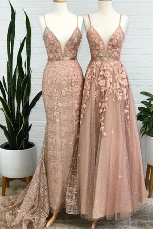 Anneprom Stunning Bodycon Party Dress, A Line Long Prom Graduation Prom Dress APP0443