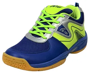 B-TUF Women's Blue Green Badminton Shoe - 7 UK