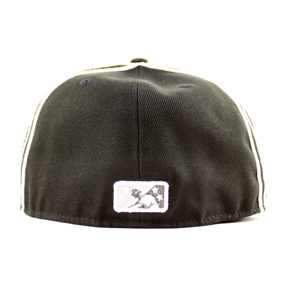 Birmingham Barons New Era 59Fifty Fitted Hat V2 (AIR JORDAN IX BARONS Black GRAY UNDER BRIM)