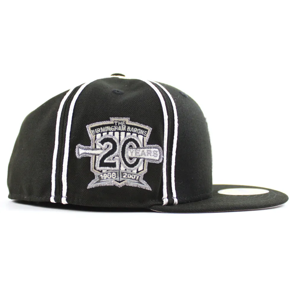 Birmingham Barons New Era 59Fifty Fitted Hat V2 (AIR JORDAN IX BARONS Black GRAY UNDER BRIM)