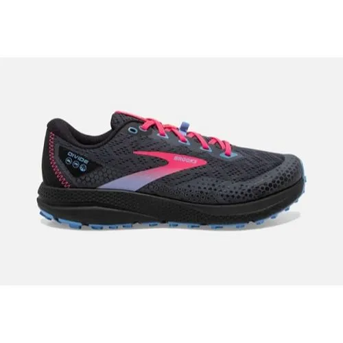 Brooks Womens Divide 3 Ebony/Black/Diva Pink