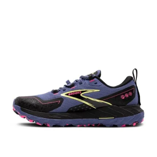 Brooks Womens GTX Cascadia 18 Grey Blue/Black/Pink