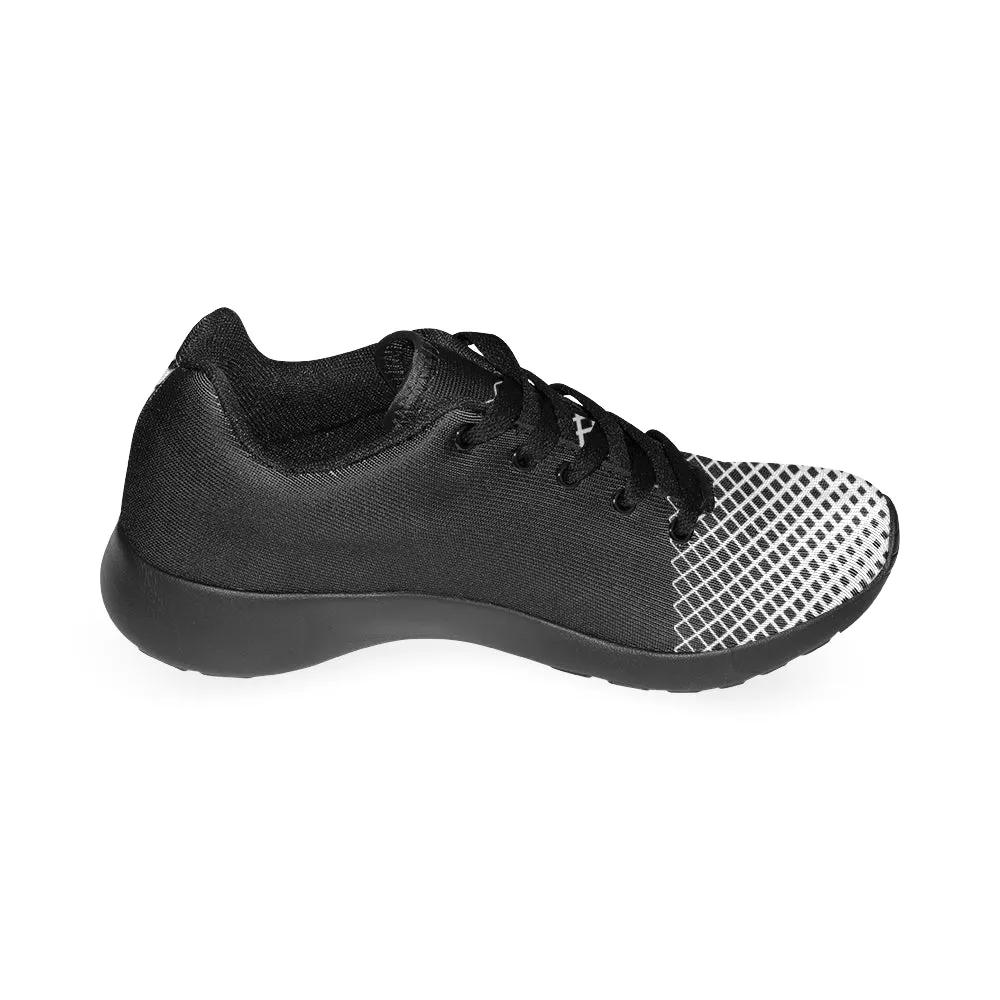 Cash Vision Mesh Running Shoes - Black White