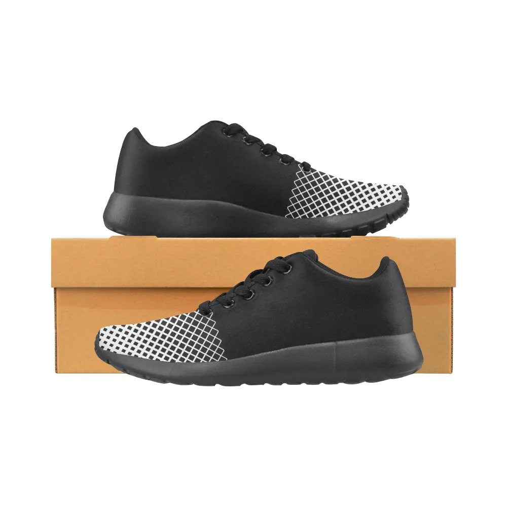 Cash Vision Mesh Running Shoes - Black White