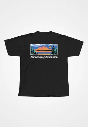 Climb Mountains Trail Tee Black
