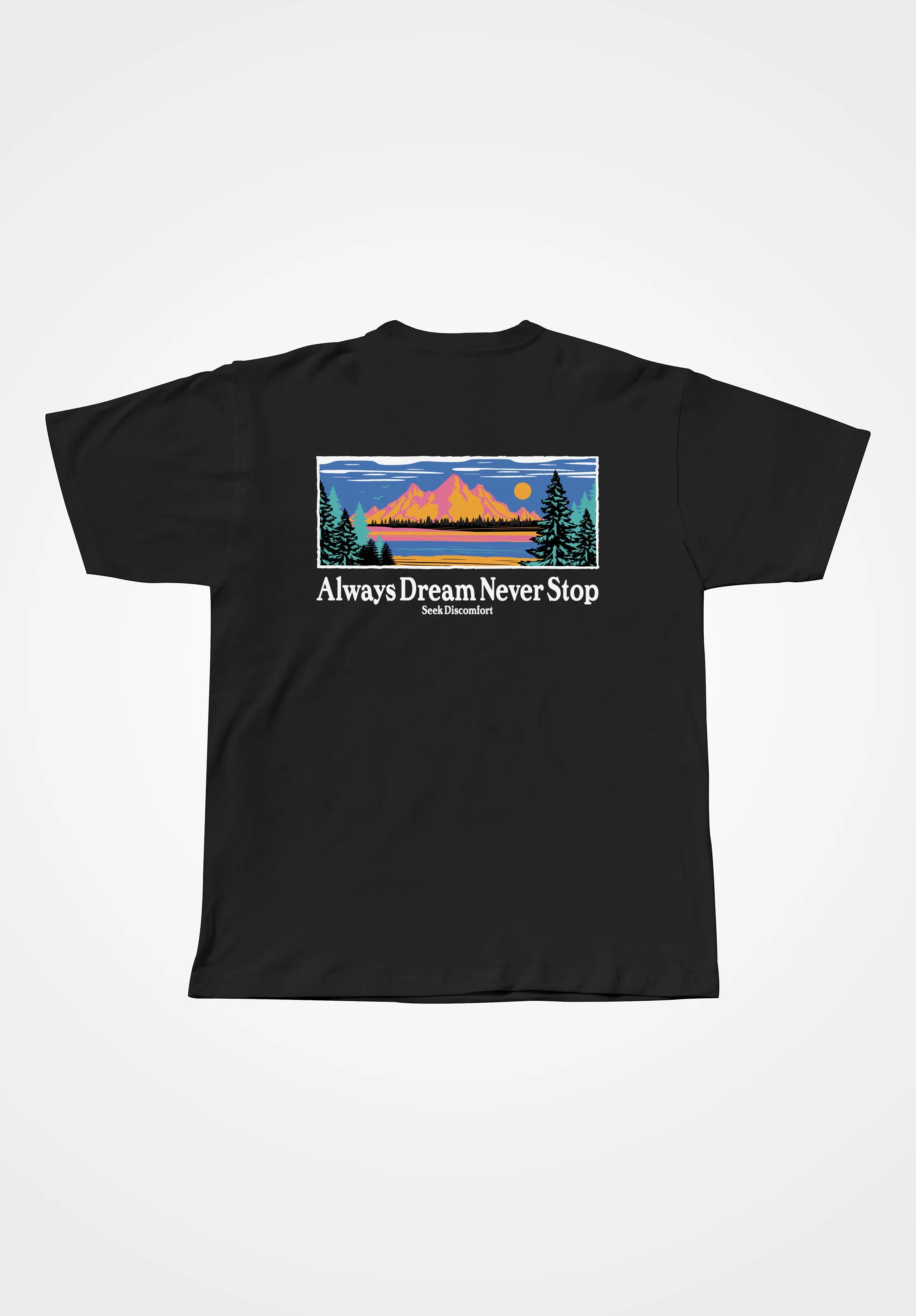 Climb Mountains Trail Tee Black