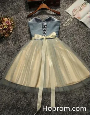 Cute Short Prom Dresss, Cute Tulle Homecoming Dress