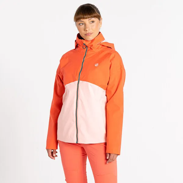 Dare 2b Women's Trail Waterproof Jacket | Neon Peach