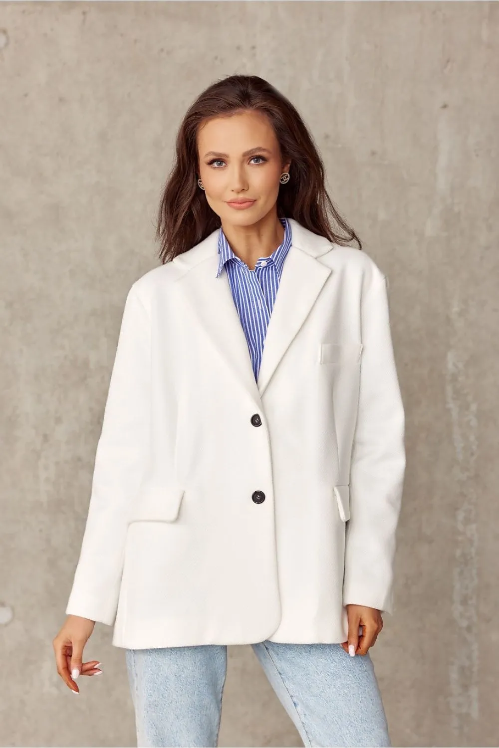 Decorative Lapel Voluminous Blazer