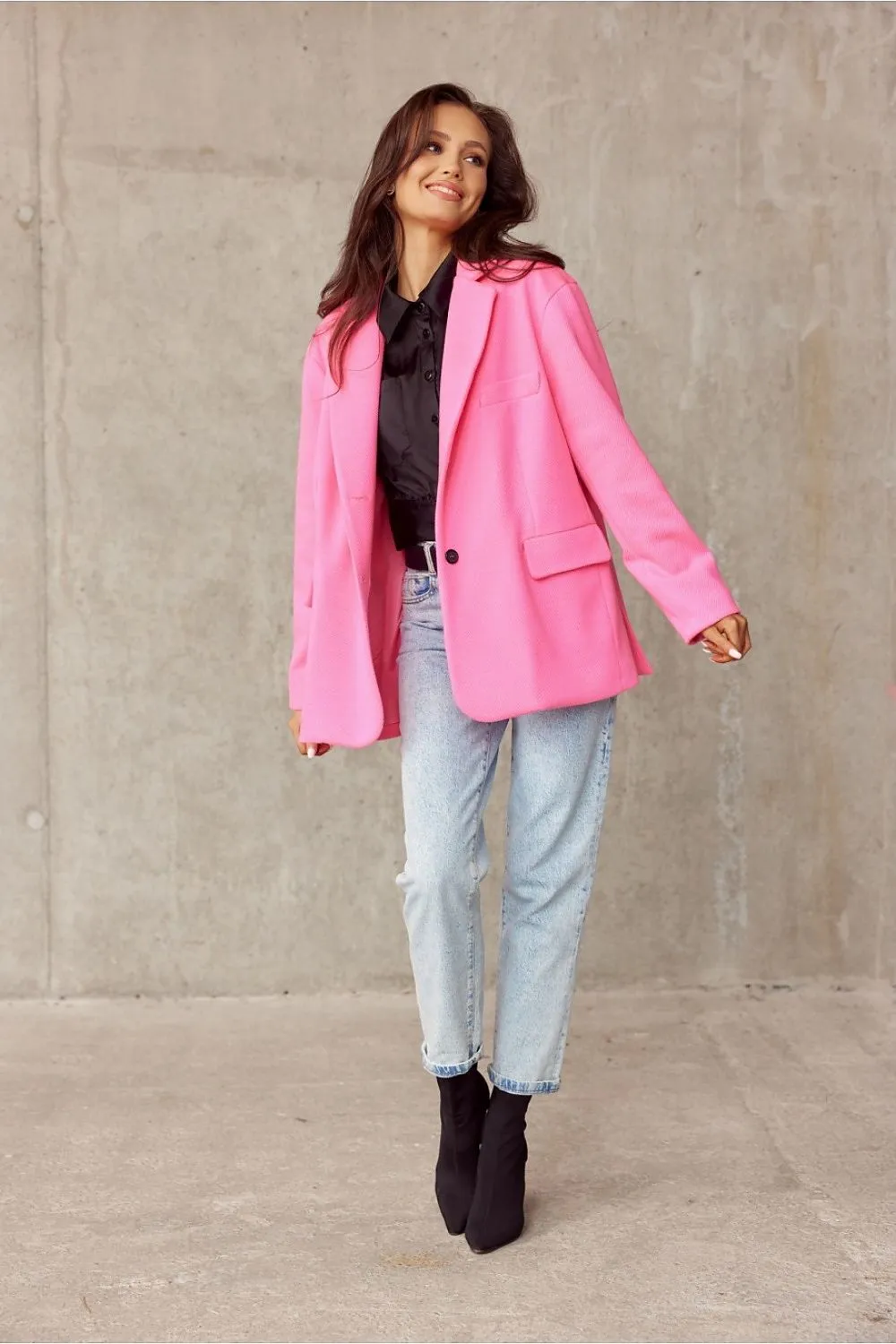 Decorative Lapel Voluminous Blazer