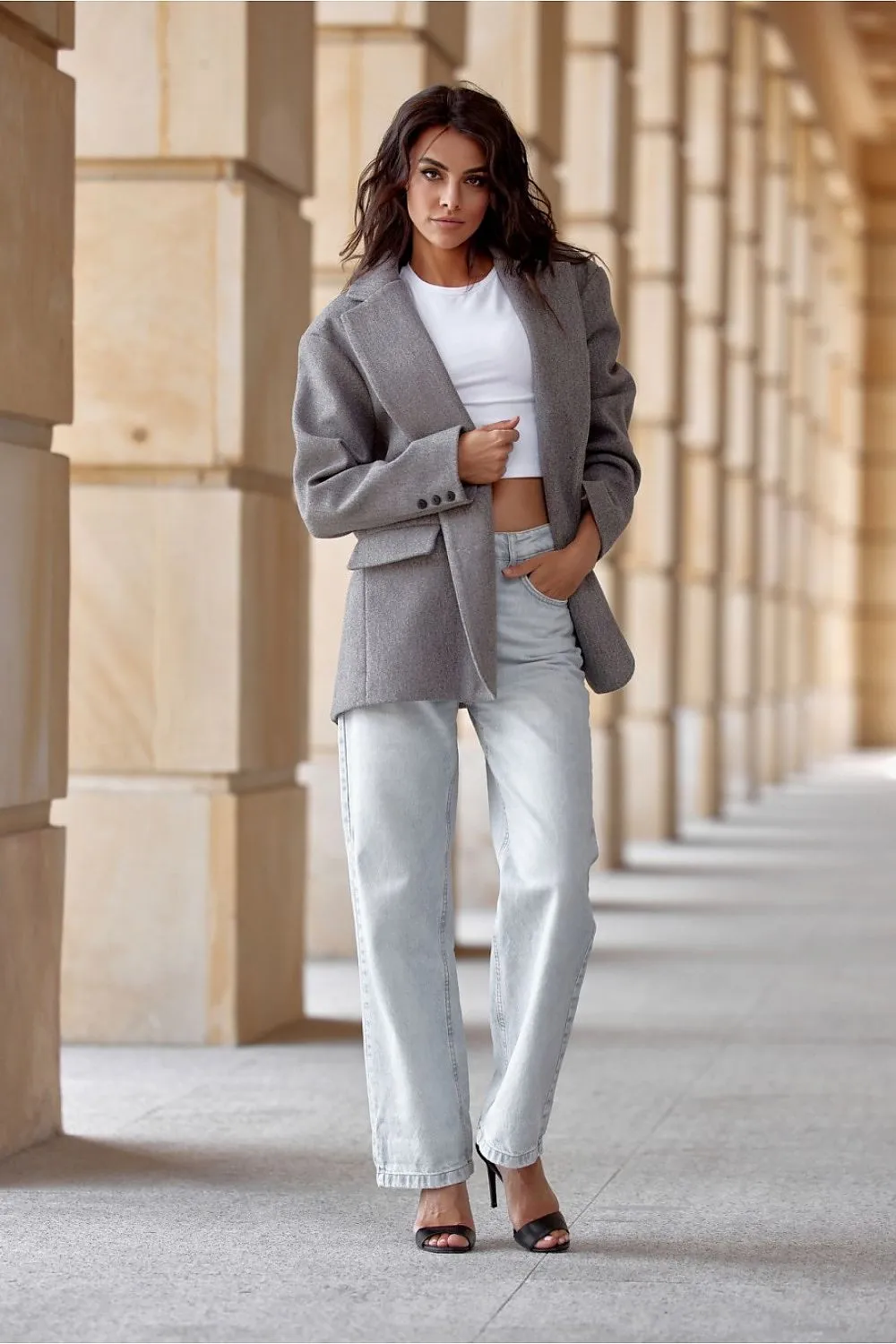 Decorative Lapel Voluminous Blazer