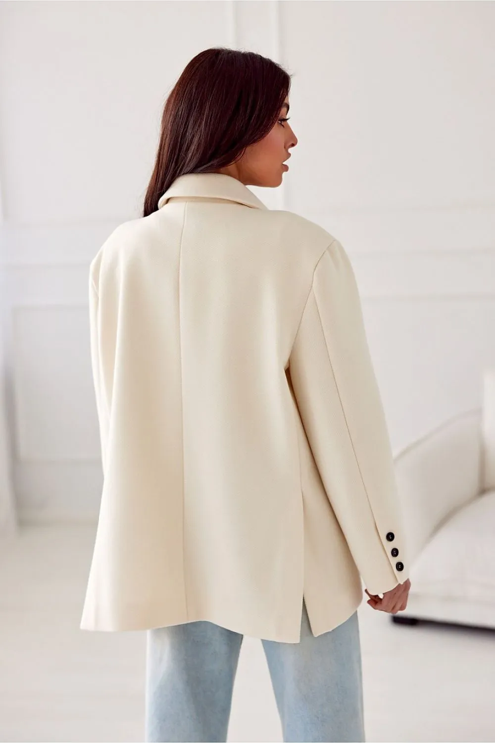 Decorative Lapel Voluminous Blazer