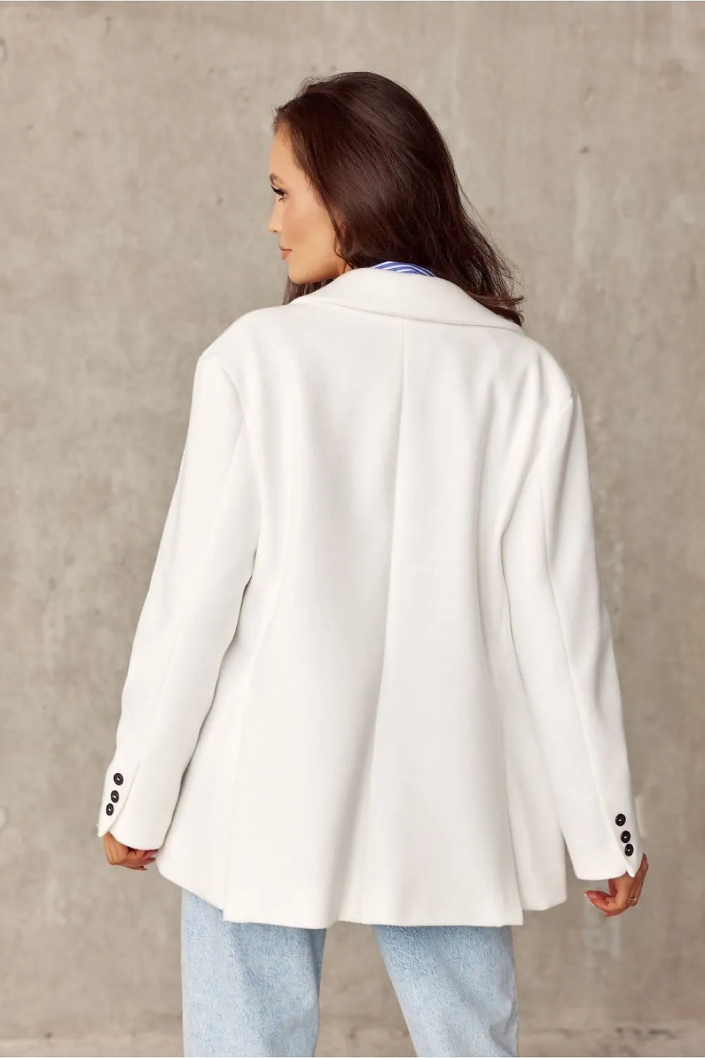 Decorative Lapel Voluminous Blazer