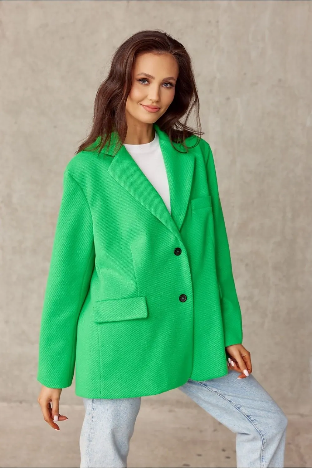 Decorative Lapel Voluminous Blazer