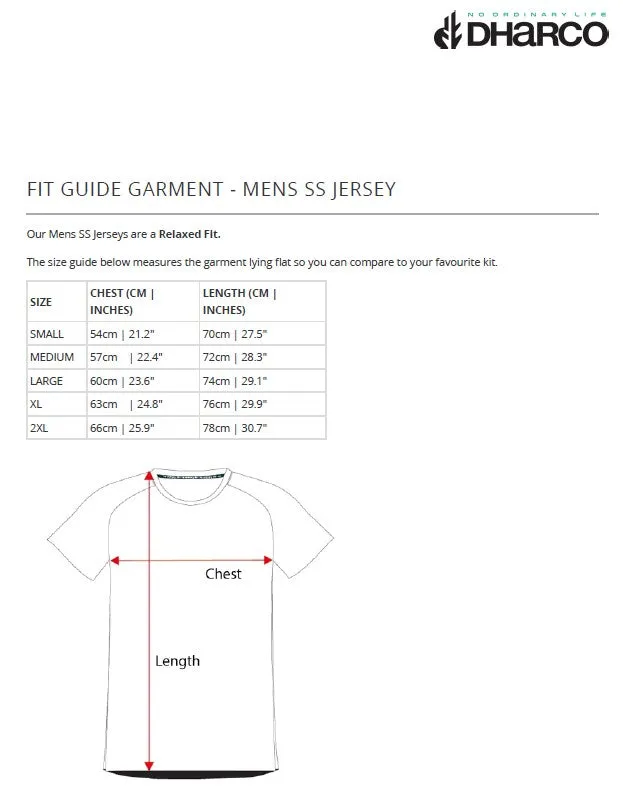 DHaRCO Mens SS Jersey - Monochrome