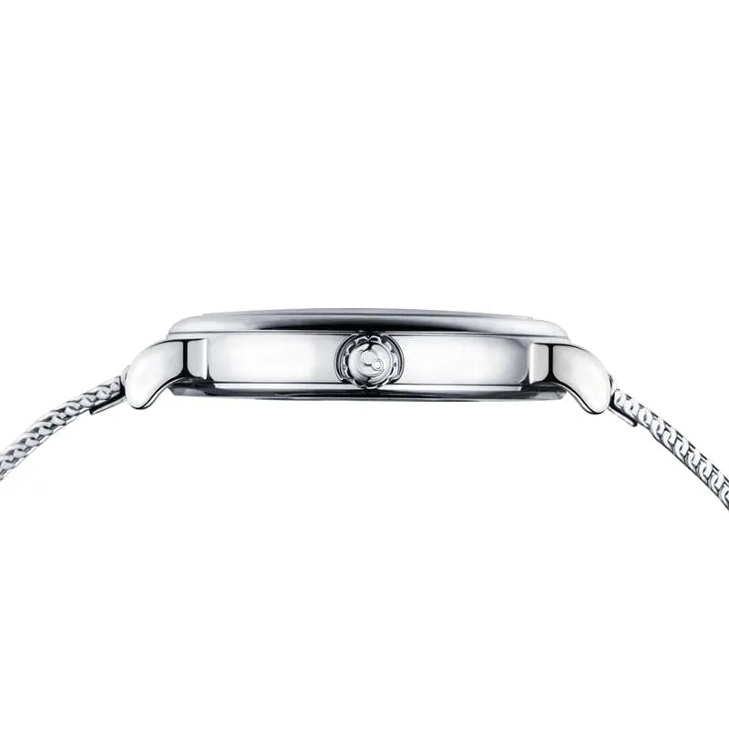 FLOWER - Swiss Quartz Movement Watch | Silver & Bamboo