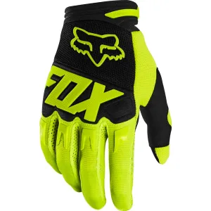 Fox Dirtpaw Gloves Fluro Yellow