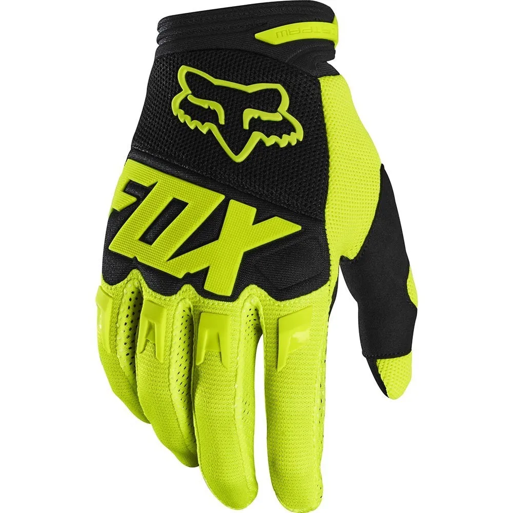 Fox Dirtpaw Gloves Fluro Yellow