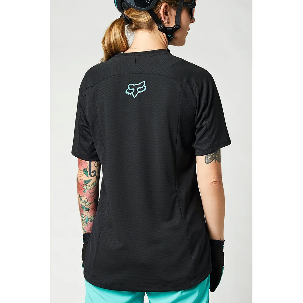 Fox Womens Defend Ss Jersey - Black