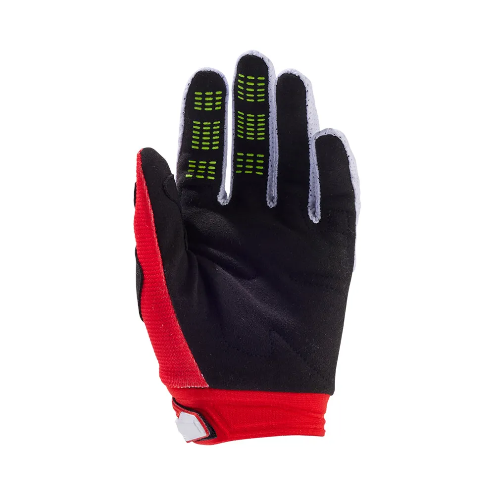 FOX YOUTH 180 BALLAST GLOVES [BLACK/RED]