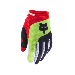 FOX YOUTH 180 BALLAST GLOVES [BLACK/RED]