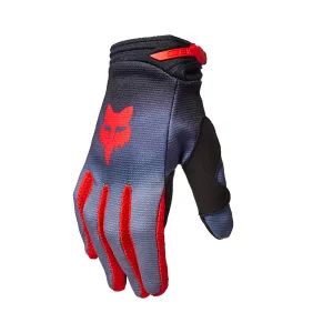 FOX YOUTH 180 INTERFERE GLOVES [GREY/RED]