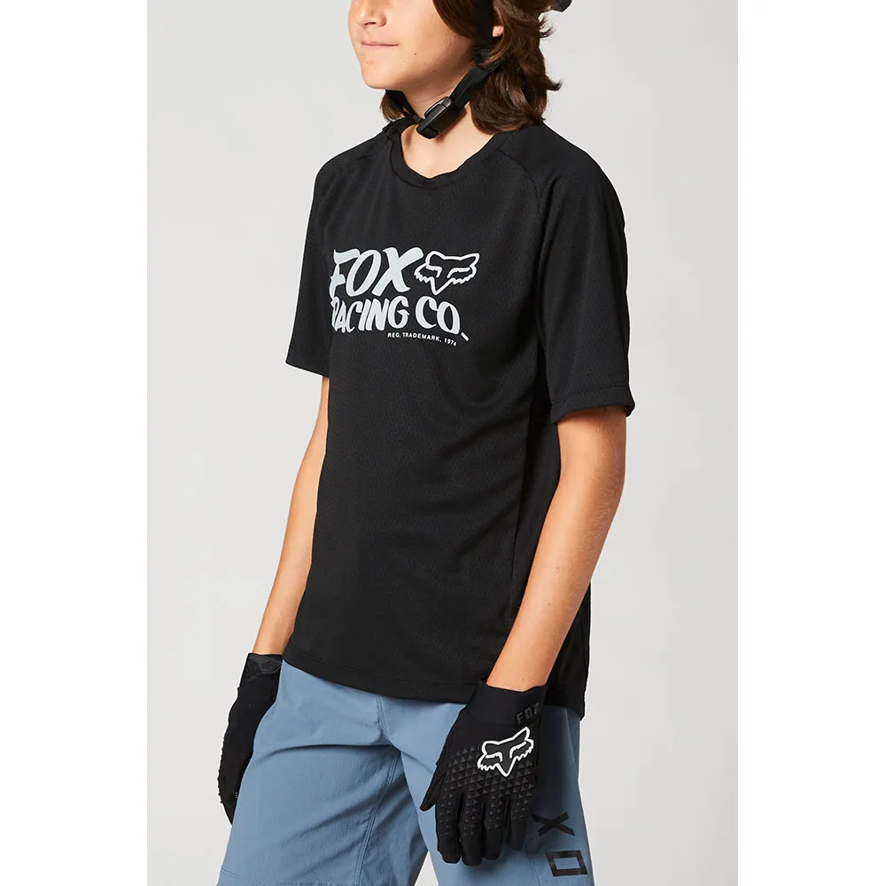 Fox Youth Defend Ss Jersey - Black