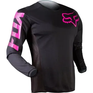 Fox Youth Girls Blackout Jersey - Black/Pink