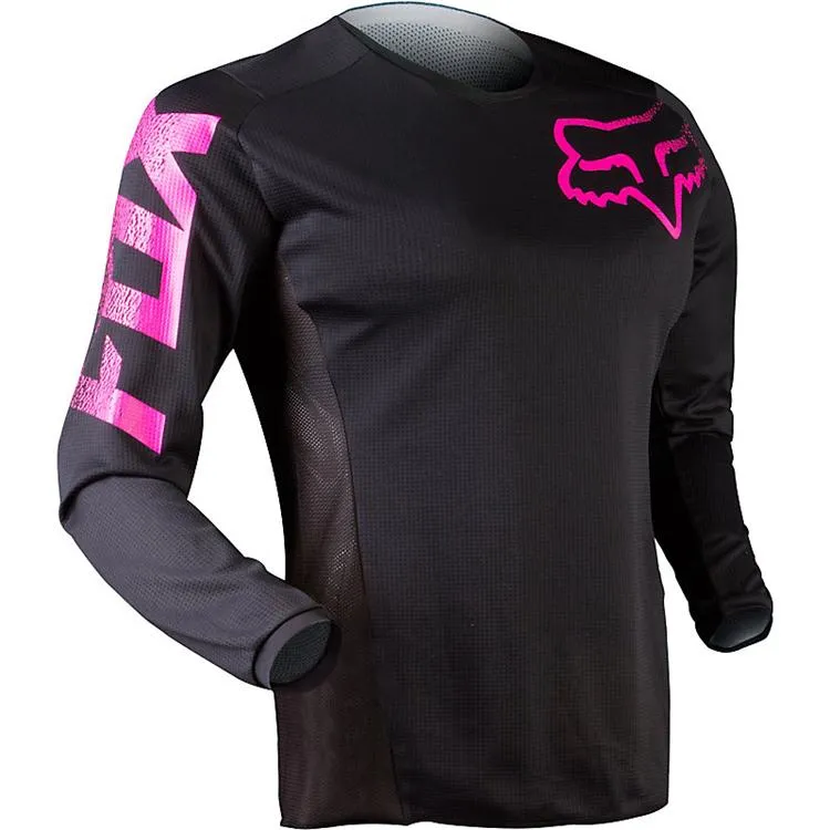 Fox Youth Girls Blackout Jersey - Black/Pink