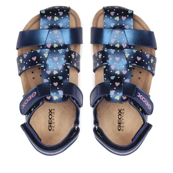 Geox - Chalki Sandal - Navy/Pink