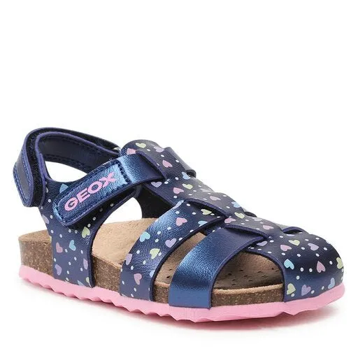 Geox - Chalki Sandal - Navy/Pink