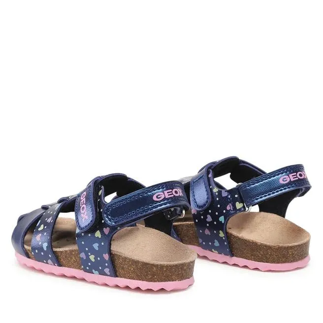 Geox - Chalki Sandal - Navy/Pink