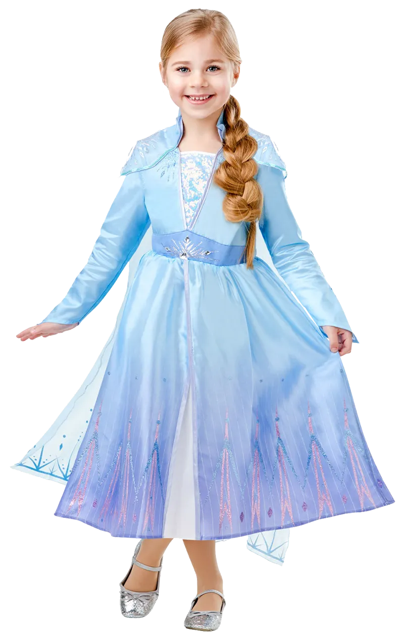 Girls Frozen 2 Elsa Costume