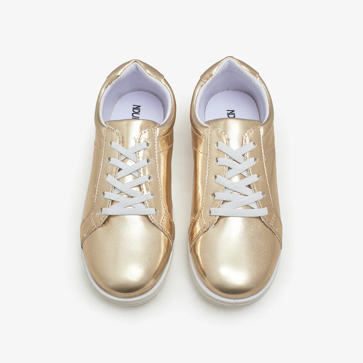 Girls' Metallic Sneakers
