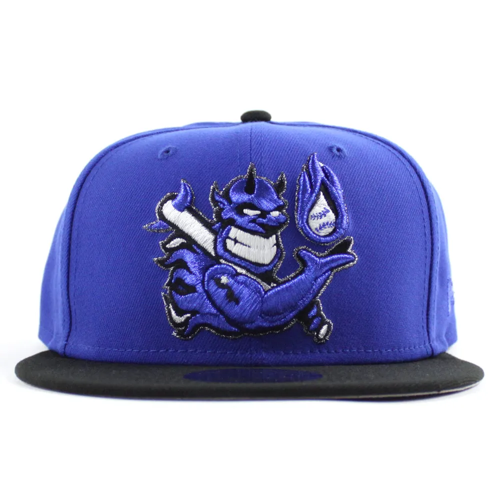 Hellrazors (Blue Devils) New Era 59Fifty Fitted Hat (Majestic Blue Black Gray Under Brim)