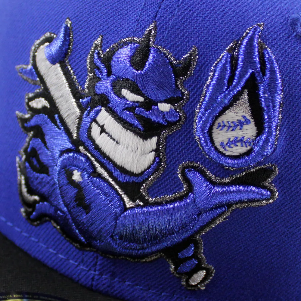 Hellrazors (Blue Devils) New Era 59Fifty Fitted Hat (Majestic Blue Black Gray Under Brim)