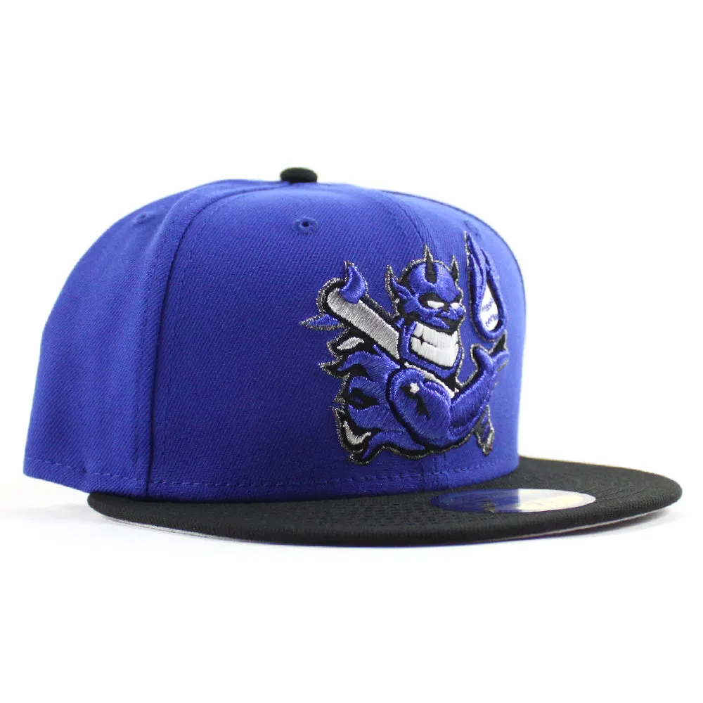 Hellrazors (Blue Devils) New Era 59Fifty Fitted Hat (Majestic Blue Black Gray Under Brim)