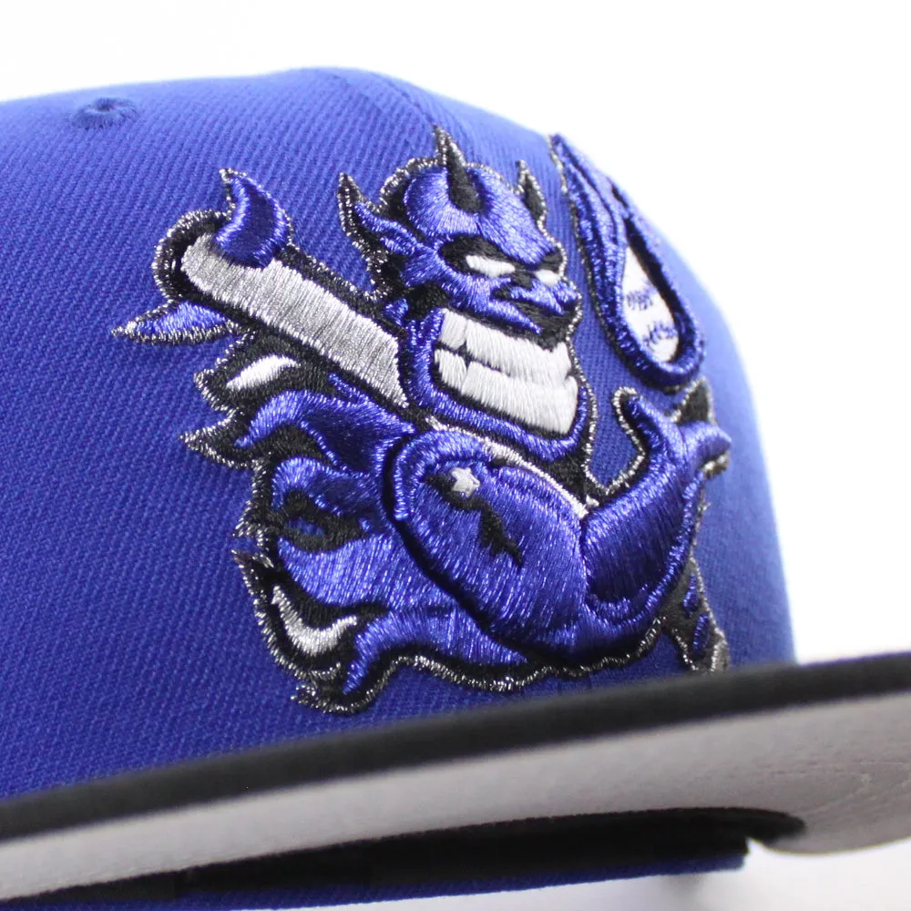 Hellrazors (Blue Devils) New Era 59Fifty Fitted Hat (Majestic Blue Black Gray Under Brim)