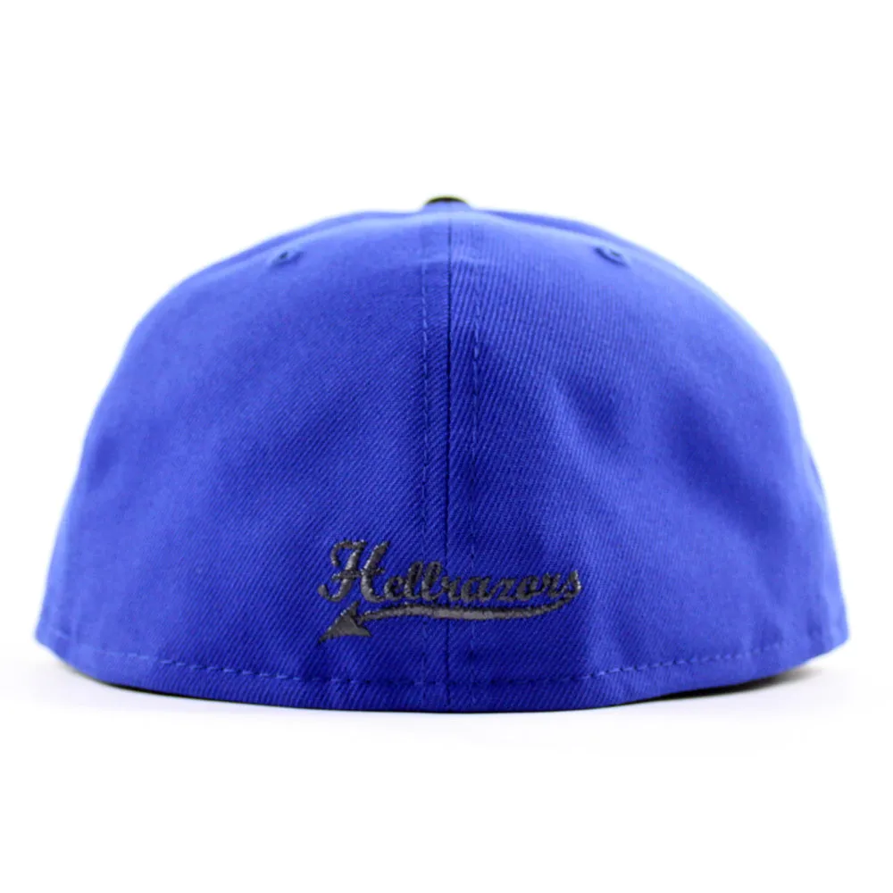 Hellrazors (Blue Devils) New Era 59Fifty Fitted Hat (Majestic Blue Black Gray Under Brim)