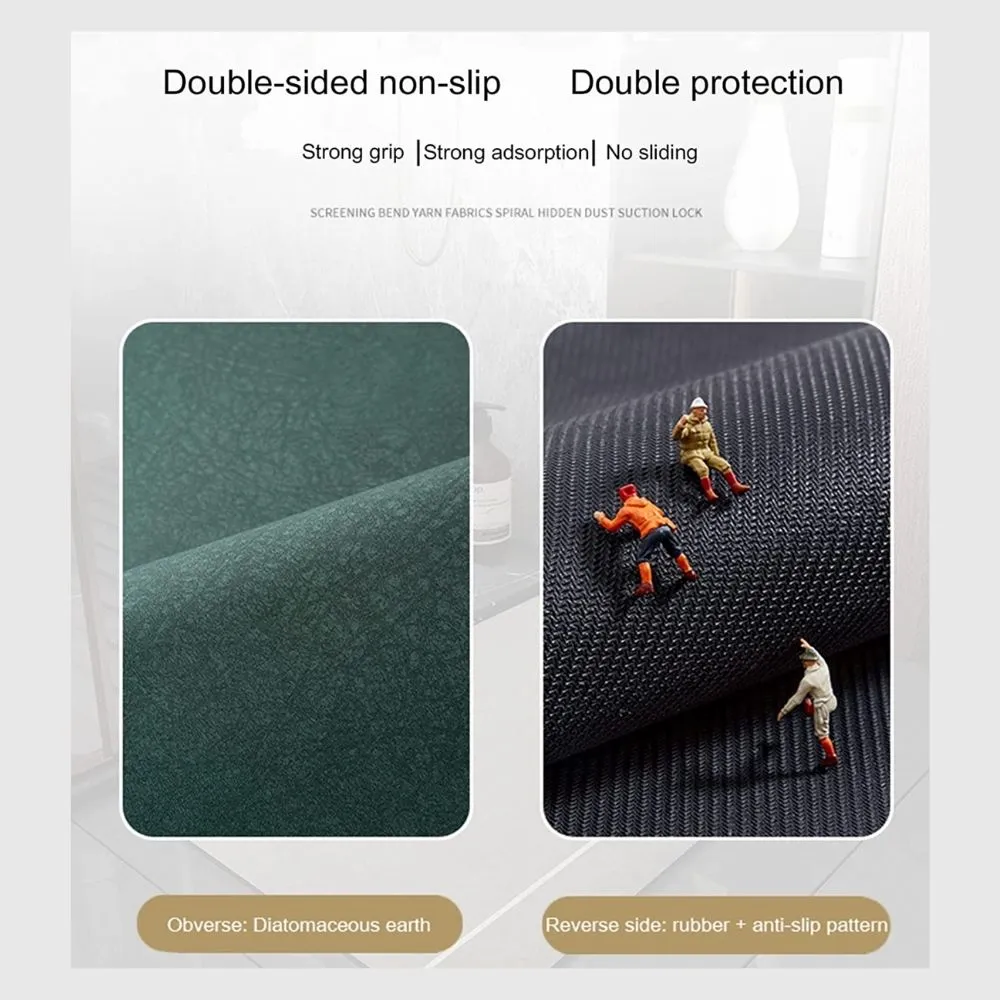 Homlly Non Slip Super Thin Quick Dry Absorbent Diatomaceous Floor Bath Mat
