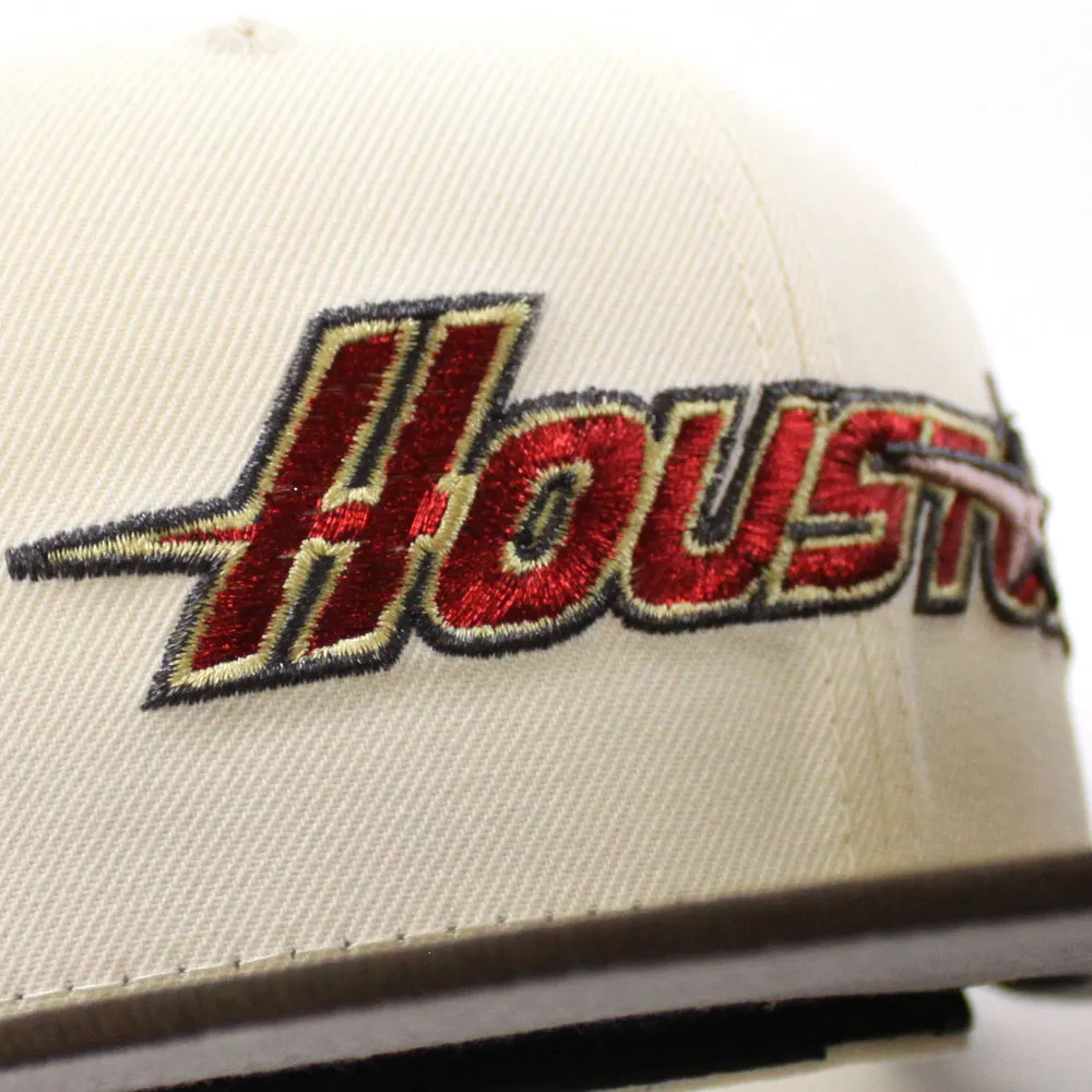 Houston Astros 35 Years New Era 59Fifty Fitted Hat (Chrome Walnut Gray Under Brim)