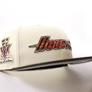 Houston Astros 35 Years New Era 59Fifty Fitted Hat (Chrome Walnut Gray Under Brim)