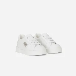 KIDS CALFSKIN PORTOFINO LIGHT SNEAKERS WHITE