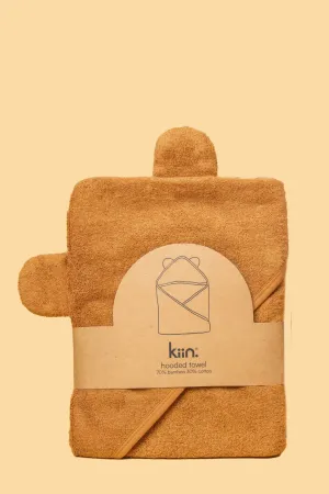 KIIN BABY HOODED TOWEL  CARAMEL